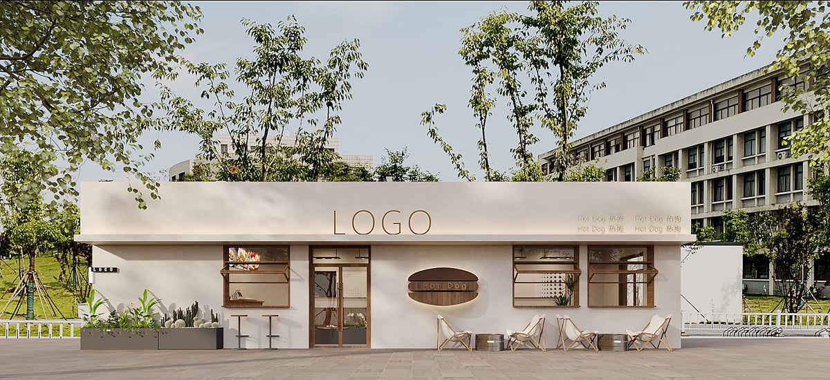 油化厂 热狗快餐 80 平 - 效果图 7